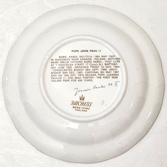 Pope John Paul II Papal Visit to Canada 1984 Trinket Dish - Picture 5 of 8